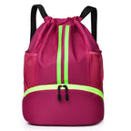 Sports Yoga Fitness Backpack Large Capacity Drawstring Backpack For Outdoor Sports Basketball And Football