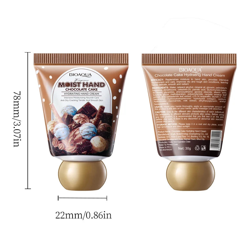 Chocolate Hand Cream Moisturizing Nourishing Anti-aging Anti Wrinkles Whitening Creams Hands Skin Care Products