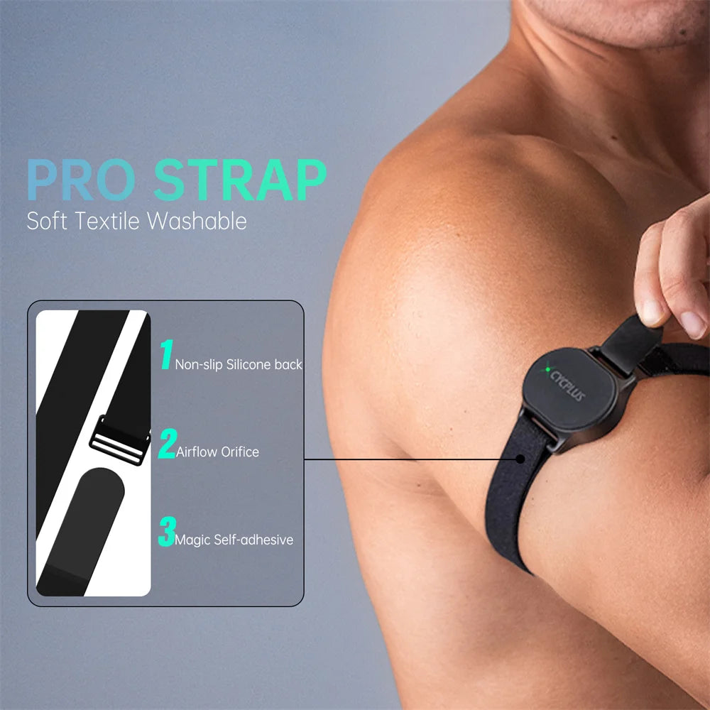 Heart Rate Sensor Armband Wrist Chest Belt Bluetooth ANT+ Fitness Monitor for Garmin Wahoo GPS Bike Computer