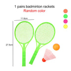 Kids Mini Plastic Racket Set Outdoor Fitness Props for Children Tennis Badminton Baseball Equipment TMZ