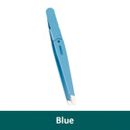 Colorful Stainless Steel Eyebrow Tweezer With Slanted Tips For Brows And Fine Facial Hair Removal