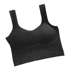Breathable Anti Sweat Sports Bra For Women Seamless Yoga Top Push Up Gym Crop Top Shockproof Workout Bra