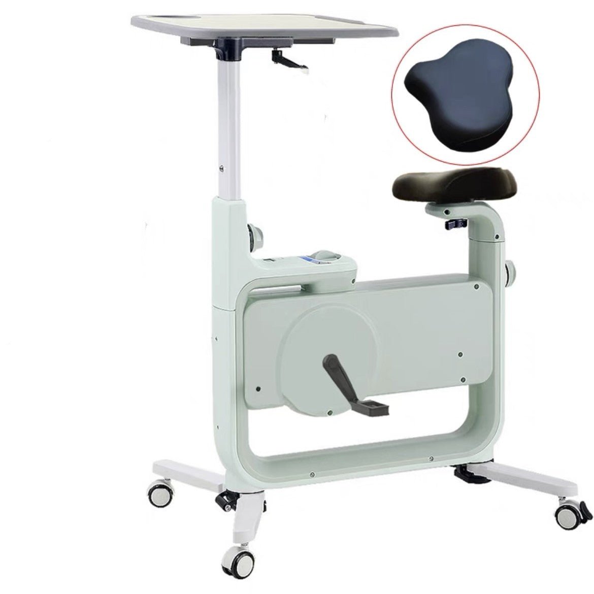Desk Home Exercise Bike Magnetic Resistance Quiet Upright Belt Drive Fitness For Office And Home - Muliva
