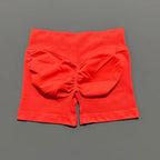 HISTELLO Gym Shorts 4.5" Women Fitness Sports Biker Shorts Low Waist Running Pants Workout Scrunch Butt Yoga Seamless Leggings