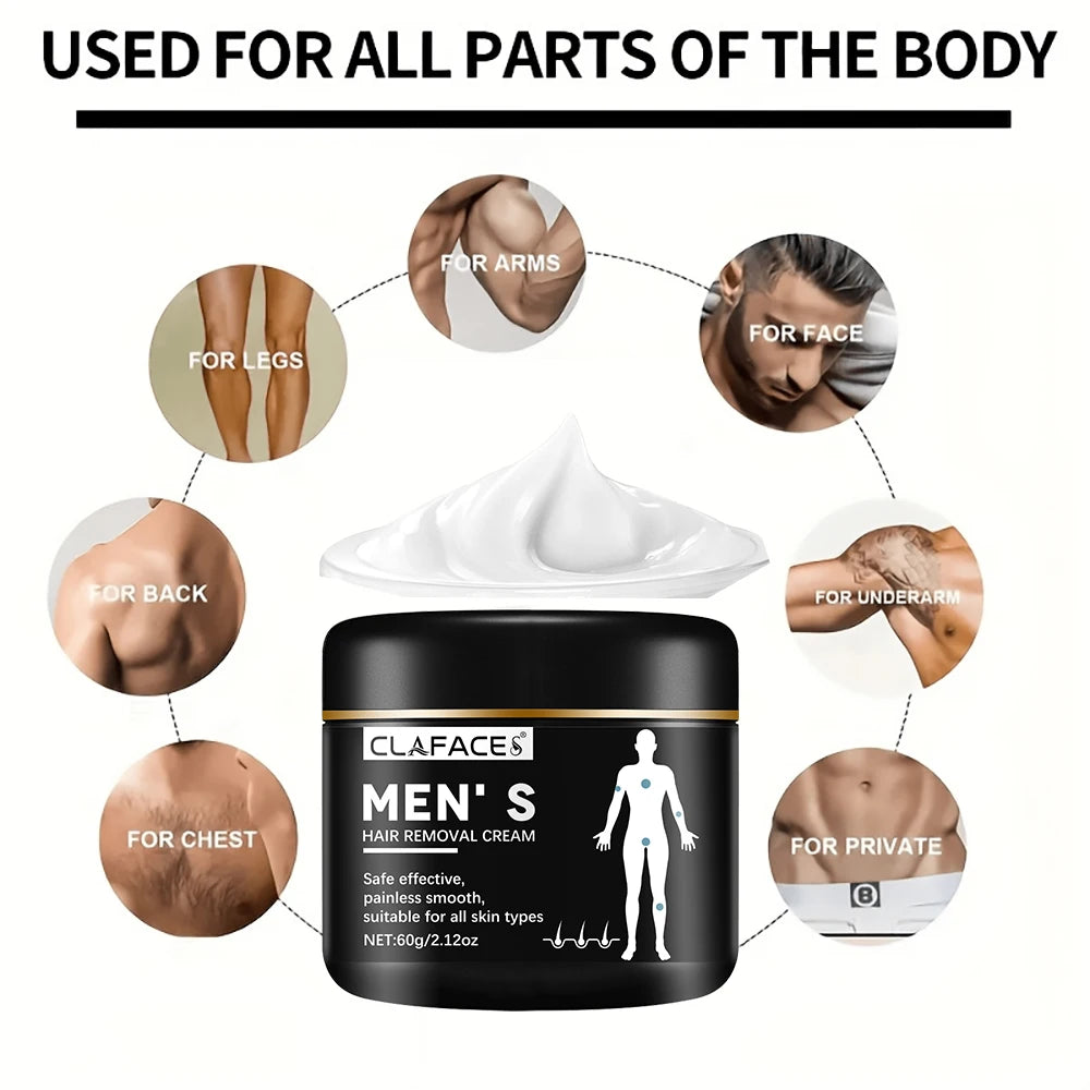 Fast Hair Removal Cream Painless Hair Growth Inhibitor Arm Armpit Legs Permanent Depilatory for Men Women Beauty Health Care 60g