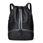Sports Yoga Fitness Backpack Large Capacity Drawstring Backpack For Outdoor Sports Basketball And Football