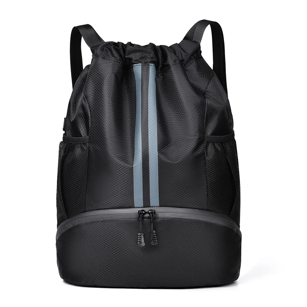 Sports Yoga Fitness Backpack Large Capacity Sports Drawstring Backpack-Outdoor Sports Basketball and Football Bag