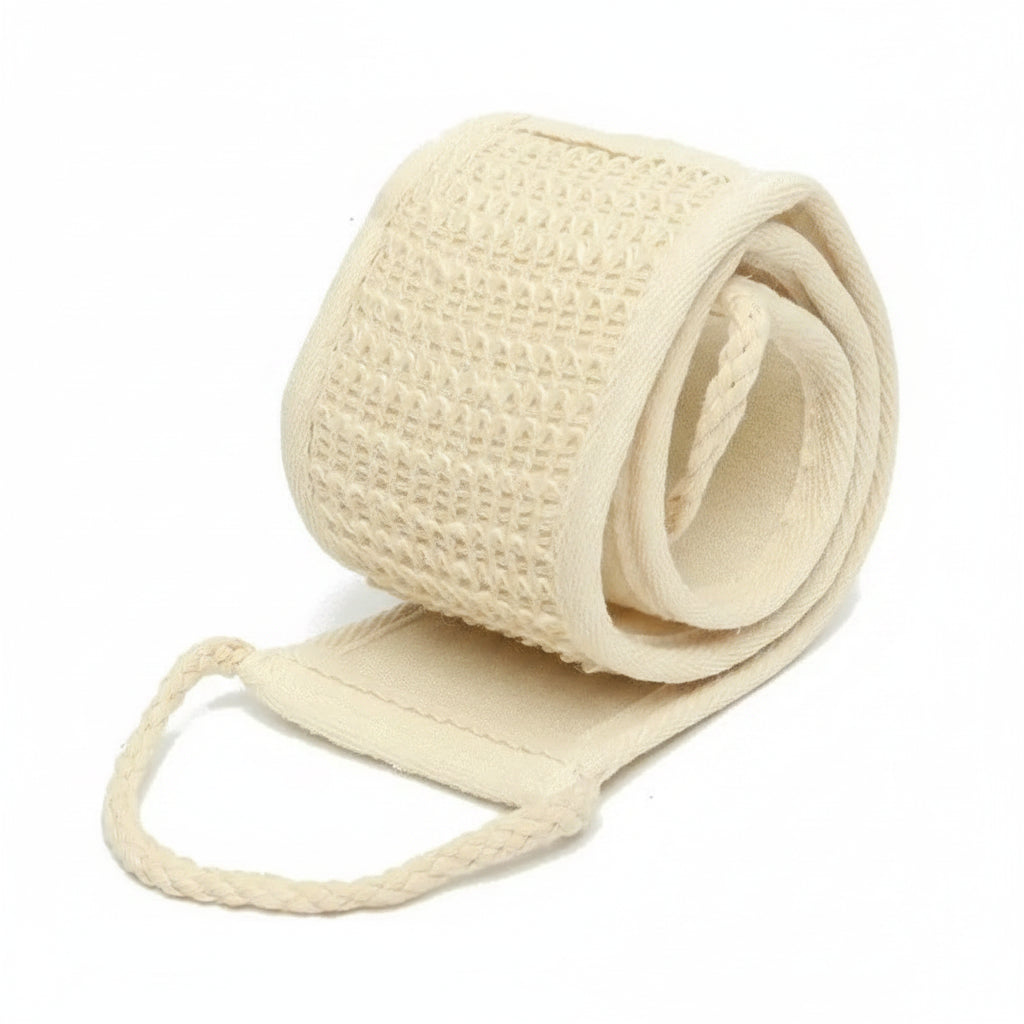 1pc Natural Soft Exfoliating Loofah Body Skin Health Cleaning Tool Bath Shower Unisex Massage Spa Scrubber Sponge Back Strap