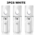 1PCS/3PCS 20ml Face Steamer Air Humidifier Facial Sprayer Nebulizer Hydrating  Women Beauty Skin Care