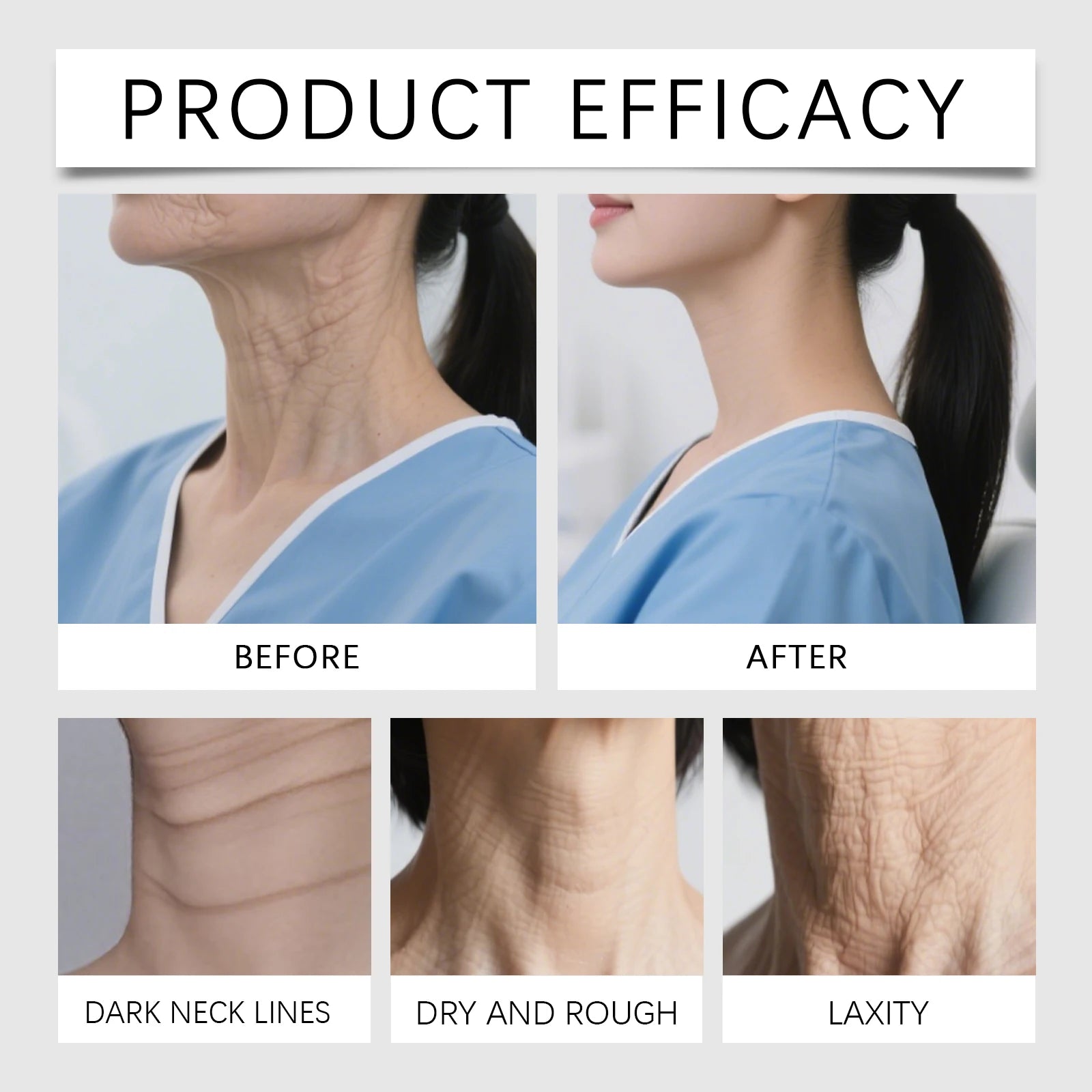 12PCS Neck Care Patches Hydrating Moisturizing Anti-Aging Firming Skin Fade Neck Lines Neck Mask Skin Care Products