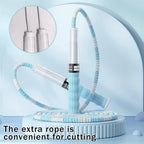 Segmented Jump Rope With Soft Bead Handles Tangle Free Design Adjustable School Sports Kids Home Fitness Training