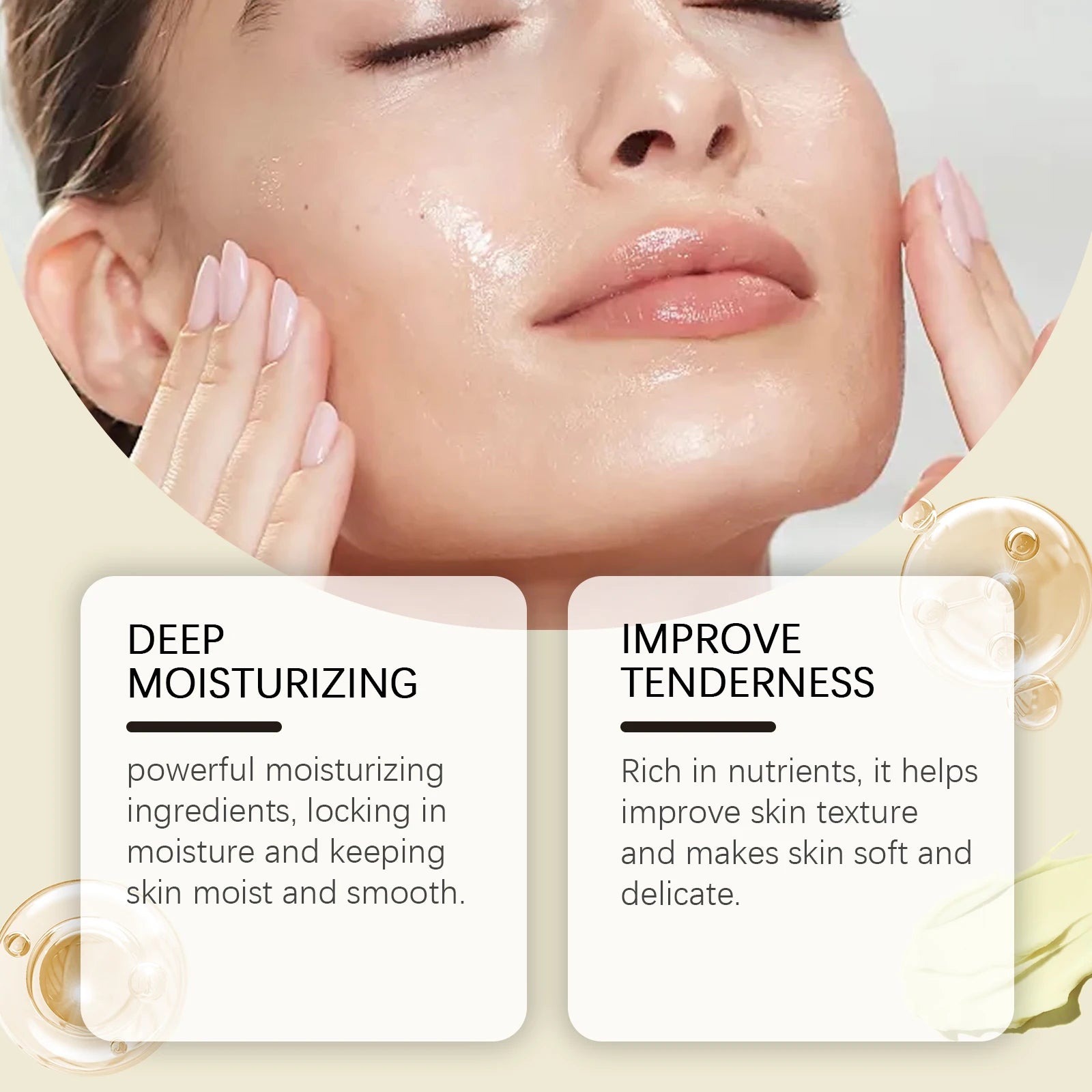 WoodSleep 60g Beef Tallow Honey Face Moisturizer - Intense Hydration for Dry Skin, Anti-Chapping Winter Skincare for Women & Men