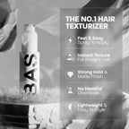 Sea Salt Hair Spray for Men Women Long-Lasting Hold for Waves, Instant Texture Volume, Fluffy Styling Powder Spray Beauty Health