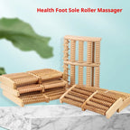 1Pcs Dual Wooden Foot Massager Roller - Reflexology Stress Relief Fitness Health Care Pain Relief Care Feet Massage Roller Tool