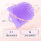 1pcs Cleansing Massage Finger Cots Facial Brush Silicone Skin Care Deep Cleaning Handhold Silica Gel Women Beauty Health
