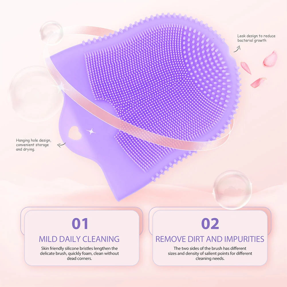 1pcs Cleansing Massage Finger Cots Facial Brush Silicone Skin Care Deep Cleaning Handhold Silica Gel Women Beauty Health