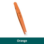 Colorful Stainless Steel Eyebrow Tweezer With Slanted Tips For Brows And Fine Facial Hair Removal