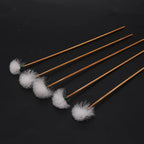 5Pcs 17x2.5cm Practical Goose Feather Earpick Wax Remover Earpicking Ear Cleaner Stick Health Care Relieving Itching Tool