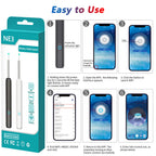 Smart Visual Ear Cleaner HD Ear Sticks Otoscope USB C Charging Endoscope Wax Removal Tool Earpick MIni Camera Health Care Set