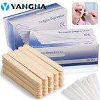 Disposable Wooden Tongue Depressor Individually Packaged Woman  Body Hair Removal Sticks Beauty Health Sterilize Tool Supply