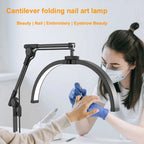 Foldable Half Moon Beauty Nail Light Dimming Mild Eye Care Makeup Light Eyelashes Tattoo Countertop Light Beauty Health Light