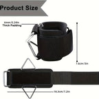 Adjustable Neoprene Wrist Cuffs For Cable Machines One Size Fits All Fitness Wrist Straps For Men And Women