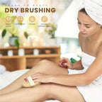 2 In 1 Dry Skin Body Brush Natural Bristle Dead Skin Remover Anti Cellulite Exfoliates Blood Circulation Health Massage Tools