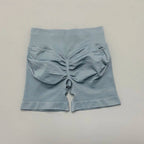 HISTELLO Gym Shorts 4.5" Women Fitness Sports Biker Shorts Low Waist Running Pants Workout Scrunch Butt Yoga Seamless Leggings