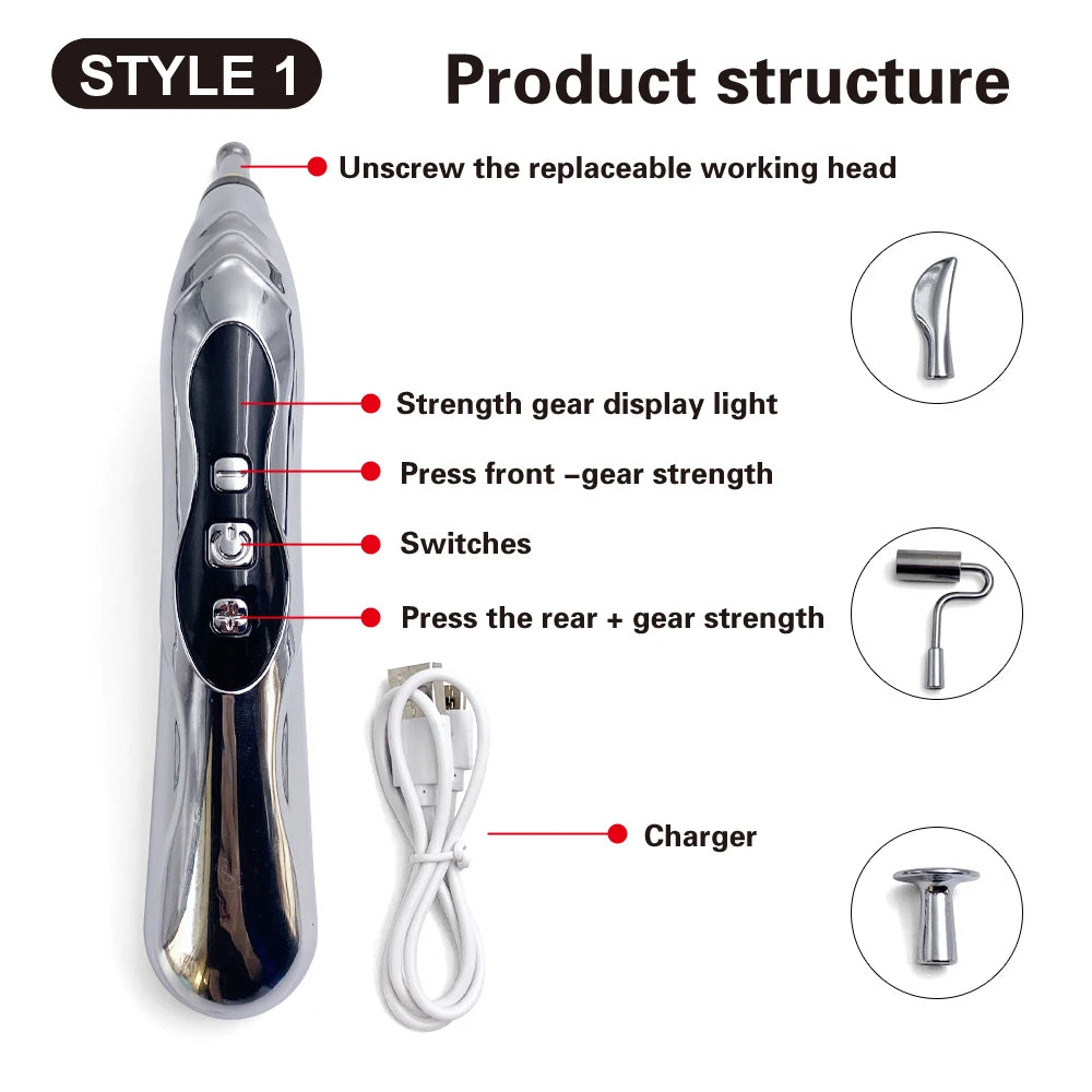 Electronic Acupuncture Pen Acupuncture Point Meridian Energy Meridian Massage Acupuncture Acup Pain Relieving Health Care Tool