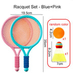 Kids Mini Plastic Racket Set Outdoor Fitness Props for Children Tennis Badminton Baseball Equipment TMZ