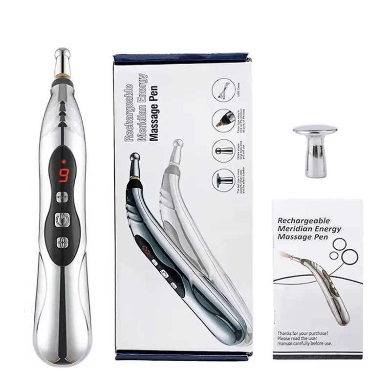 Meridian Energy Massage Pen Electric Pulse Therapy Muscle Deep Tissue Healing Acupuncture Pen Acup Pain Relief Health Care Tool