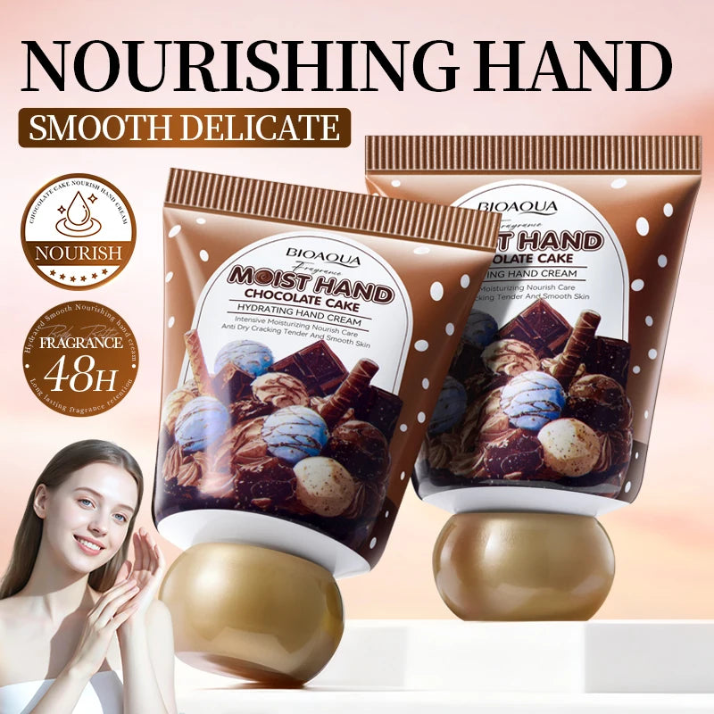 Chocolate Hand Cream Moisturizing Nourishing Anti-aging Anti Wrinkles Whitening Creams Hands Skin Care Products