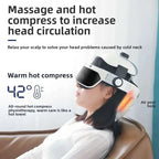 Head and Eye Massager Device Scalp Neck Massager Helmet Head Therapy Massage Instrument Health Beauty Equipment NEW Integrated