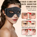 LED Red Light Therapy Eye Mask 630nm 850nm Infrared Device for Dark Circles Fine Lines Eye Bags 5 Modes Rechargeable Home Travel