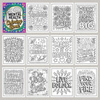 Mental Health: Calming Coloring Book for Anxiety Relief & Mindfulness – Self-Care Art Therapy