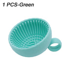 Makeup Brush Cleaner Soft Silicone Makeup Brush Bowl Folding Powder Puff Eyeshadow Brush Cleaning Pad Beauty Tools