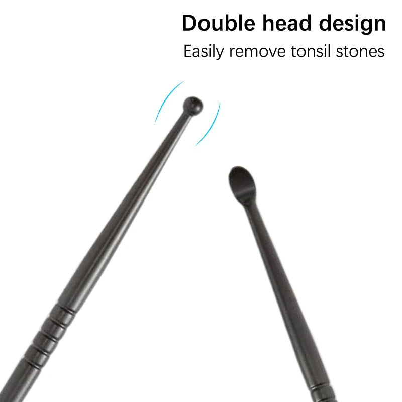 1pcs Tonsil Stone Removal Ear Wax Remover Stainless Steel Remover Mouth Cleaning Care Tools Tonsil Stone Remover Health Care