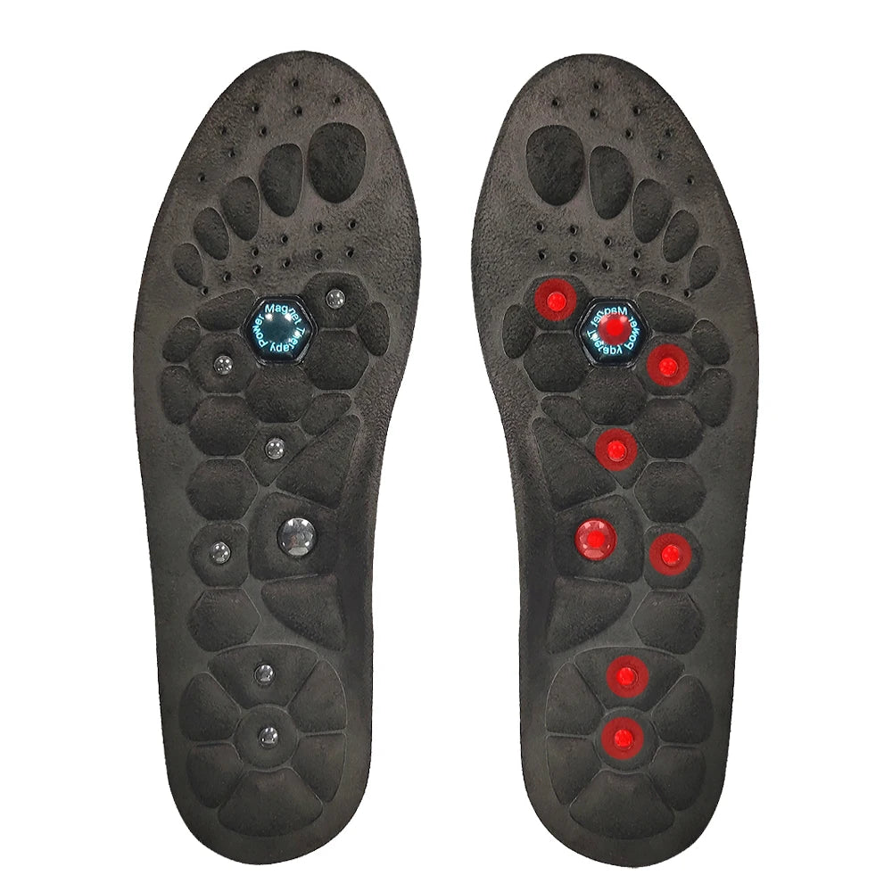 Foot Acupressure Magnetic Insoles Arch Support Insoles Breathable Sports Shoes Pads Body Detox Slimming Feet Health Care Tools