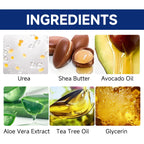 60% Urea Foot Cream for Cracked Heels & Dry Skin - Intensive Moisturizing Treatment, Callus Remover, Diabetic Foot Care.