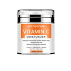 YOUNGCOM® Vitamin C Moisturizer jar with dimensions on a white background