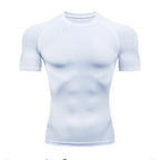 Mens Compression Running T Shirt Quick Dry Fitness Short Sleeve For Training And Jogging Gym Sportswear