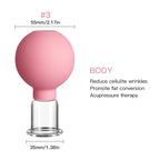 Rubber Massage Body Cups Anti Cellulite Suction Glass Cup for Face Facial Skin Lifting Tool Vacuum Cupping Massage Beauty Health