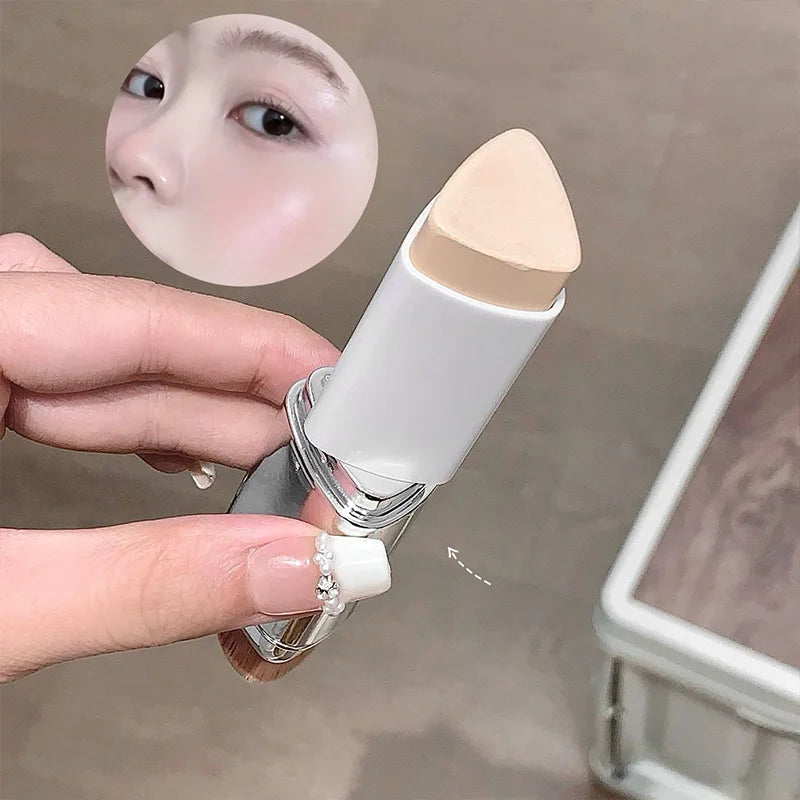 Lazy Foundation Stick – Moisturizing Matte Concealer & Makeup Base, Sweat-Proof Long-Wear