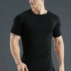 Mens Compression Running T Shirt Quick Dry Fitness Short Sleeve For Training And Jogging Gym Sportswear