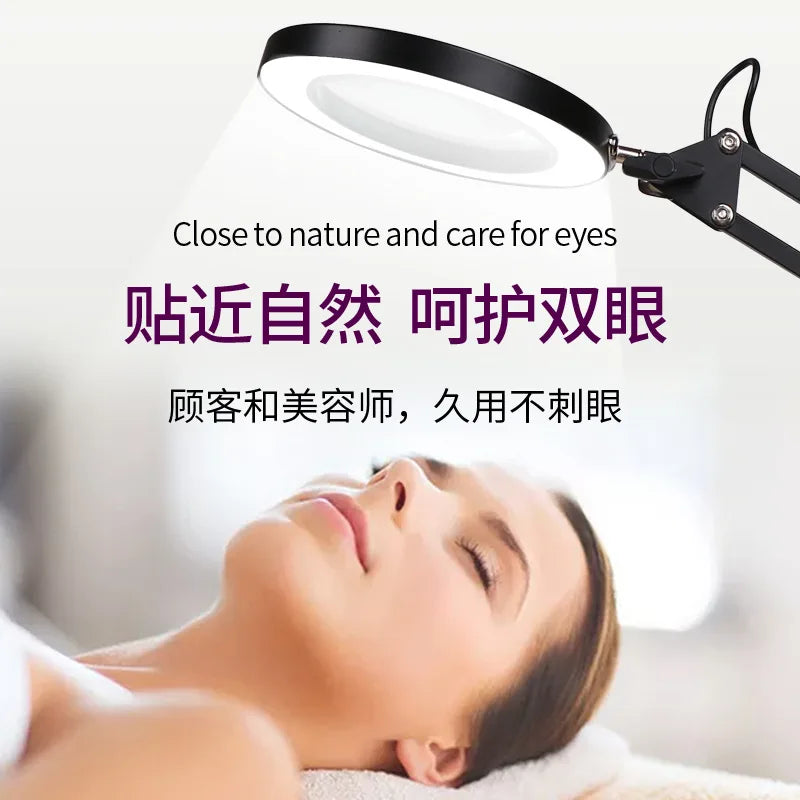 72LED 8X/10X NEW Illuminated Magnifier USB 3 Colors LED Magnifying Glass for Soldering Iron Repair/Table Lamp/Skincare Beauty