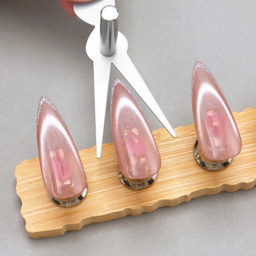 6pcs Cat Eye Nail Magnet Tool Set, French Tips Cat Eye Heart Magnets Nail Magnet Stick Cat Eye Gel Polish Magnets Tools Manicure