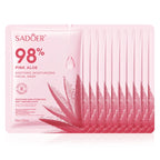 Pink Aloe Moisturizing Facial Masks Hydrating Nourishing  Face Mask Sheet Masks Skin Care Product