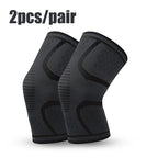 1/2PCS Fitness Running Cycling Knee Support Braces Elastic Nylon Sport Compression Knee Pad Sleeve for Basketball Volleyball
