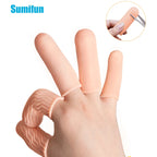 2Pcs/Pair 2Colors Silicone Finger Protector Spiral Protective Cover Non-Slip Waterproof Hand Injury Protection Health Care Tools