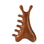 Multifunctional Meridian Wooden Massage Head Health Comb Guasha Point Comb Sandalwood Large Wide Tooth
